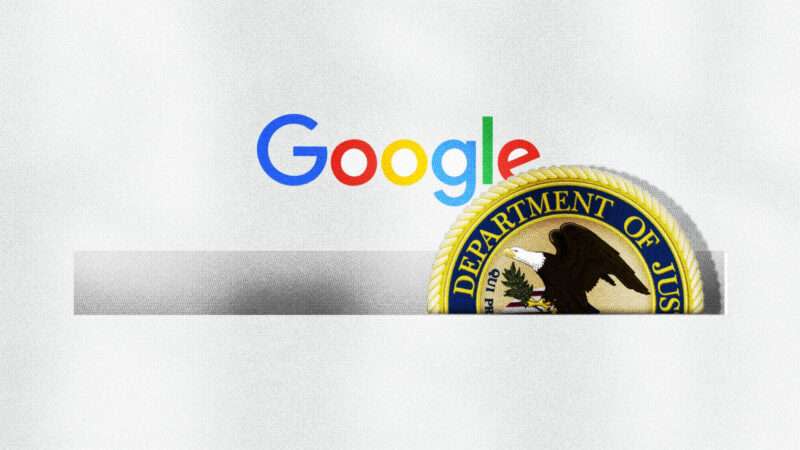 Google and DOJ logos