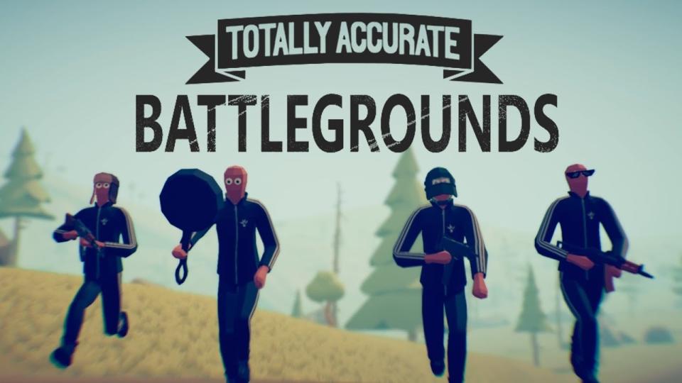 The title screen from Totally Accurate Battlegrounds, one of the best battle royale games