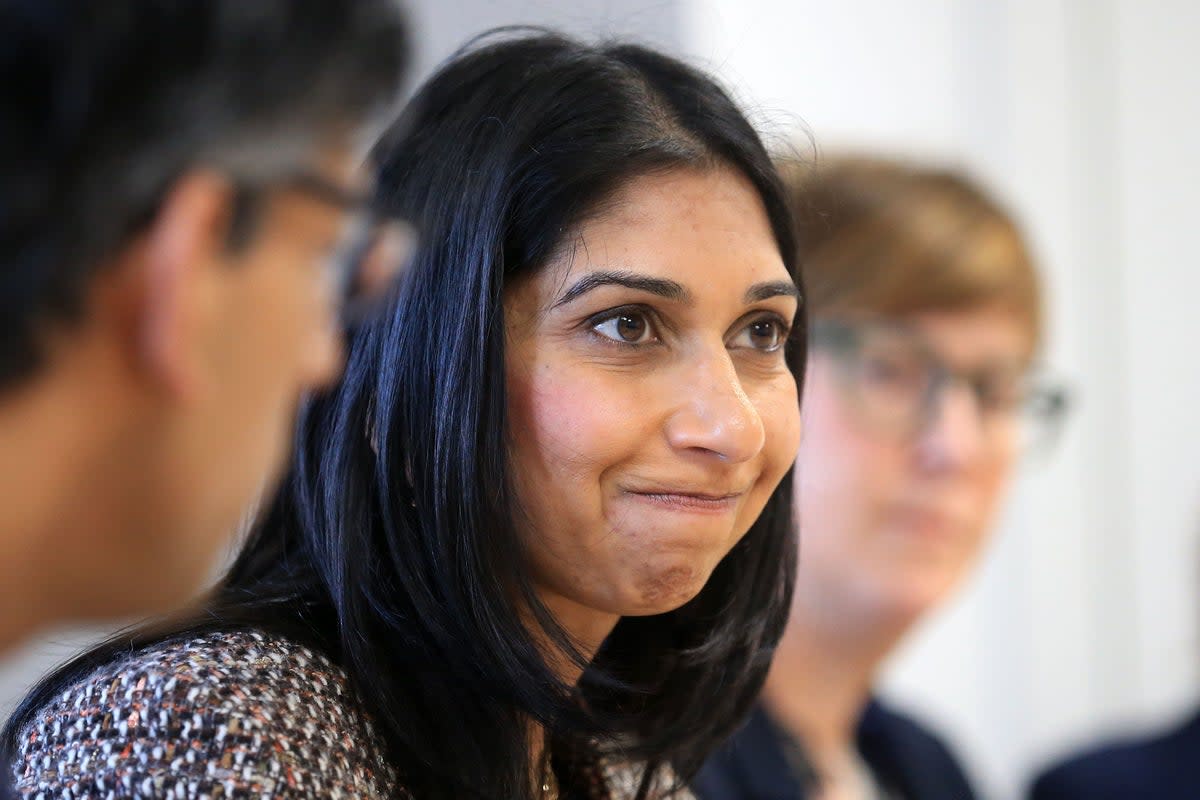 Home Secretary Suella Braverman at the centre of fresh controversy over moves to allow ministers to ignore court rulings  (PA Wire)