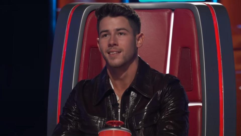 Nick Jonas on The Voice.