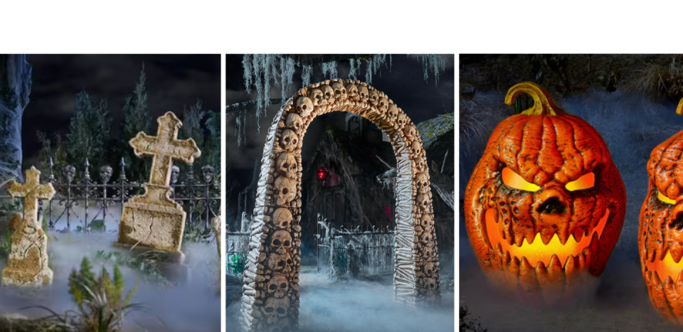 Grace stones, bone arch and grimacing pumpkins.