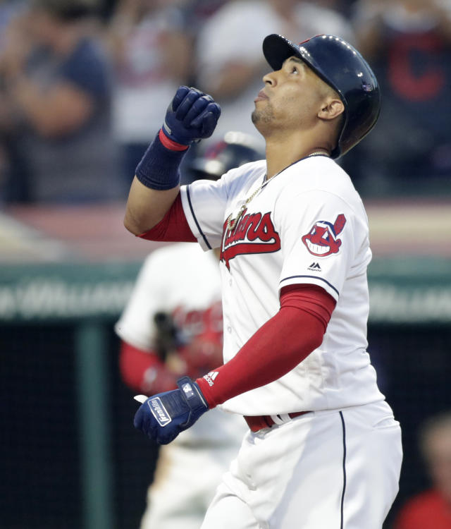 Cleveland Indians outfielder Leonys Martin is currently in the hospital battling a “life-threatening bacterial infection” that affected several organs. (AP Photo/Tony Dejak)