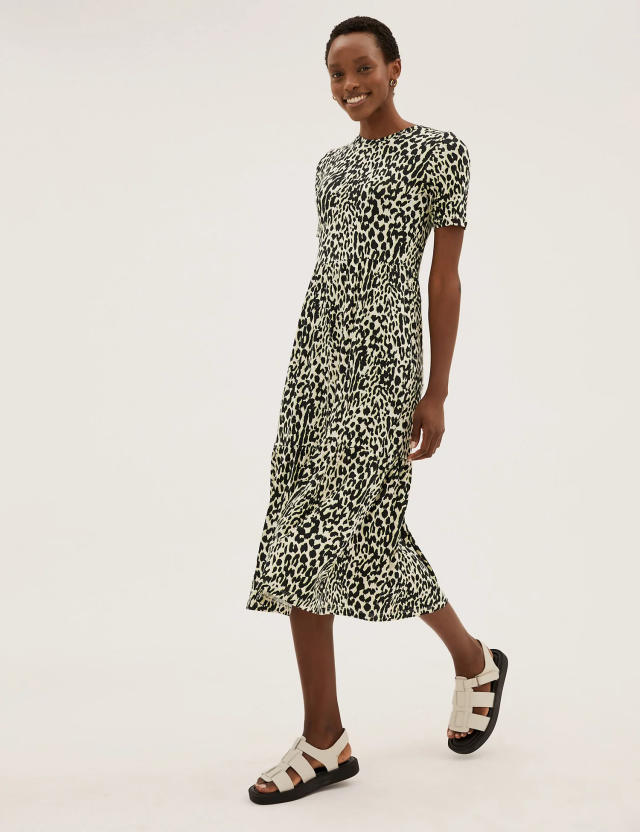 This pretty M&S midi dress is notching up five-star reviews