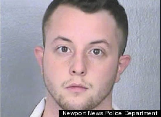 Justin Michael Byars, 21, allegedly was so unhappy about being woken up that he assaulted the guy in the head who did it, punching the man in the head before throwing him into a fish tank.    <a href="http://www.huffingtonpost.com/2012/09/26/justin-michael-byars-assault-woke-up-sleep-aquarium_n_1916088.html?utm_hp_ref=weird-news" target="_hplink">Read the whole story here.</a>