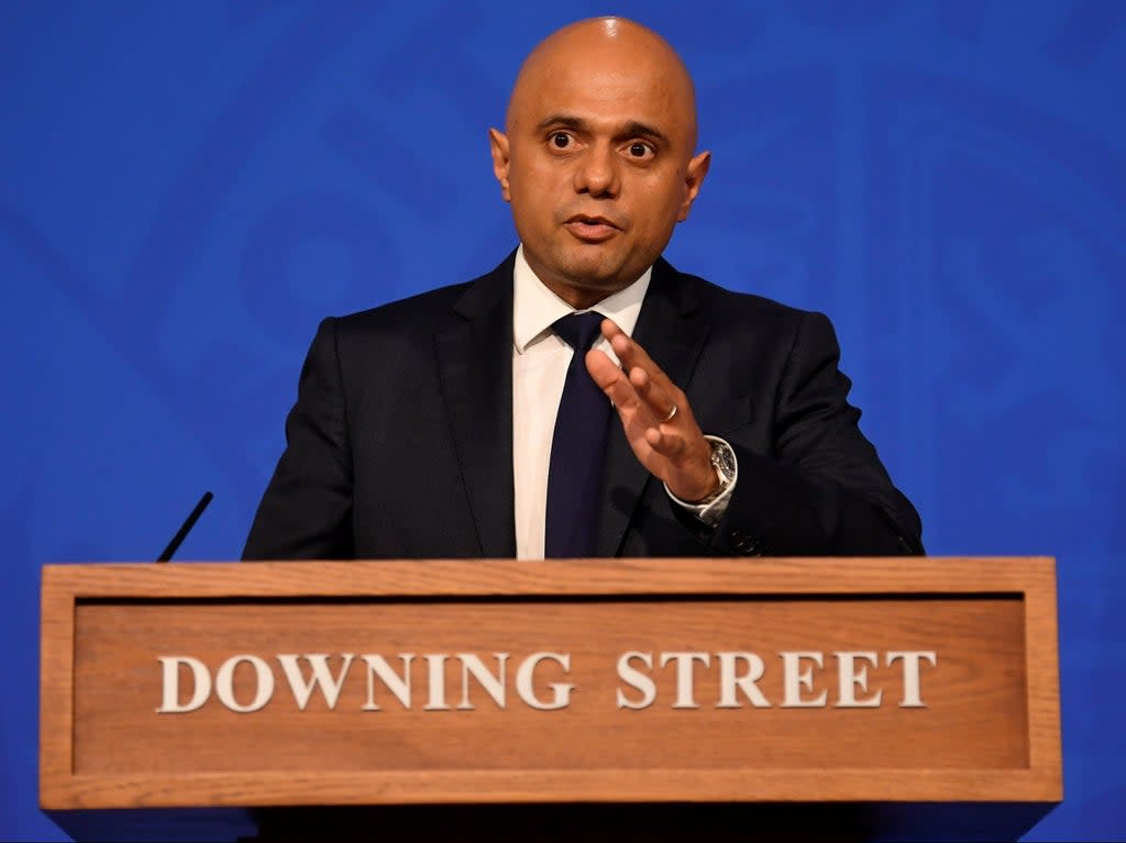 ‘Is that a redoubling of effort? Sajid Javid giving a press conference and saying some stern things?’  (Reuters)