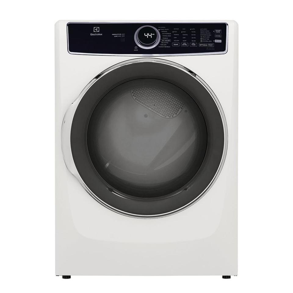 <p><a href="https://go.redirectingat.com?id=74968X1596630&url=https%3A%2F%2Fwww.lowes.com%2Fpd%2FElectrolux-Electric-Dryer%2F5005373467&sref=https%3A%2F%2Fwww.bestproducts.com%2Fappliances%2Flarge-appliances%2Fa15850172%2Freviews-of-electric-clothes-dryers%2F" rel="nofollow noopener" target="_blank" data-ylk="slk:Shop Now;elm:context_link;itc:0;sec:content-canvas" class="link ">Shop Now</a></p><p>Electrolux Stackable Steam Cycle Clothes Dryer</p><p>lowes.com</p><p>$918.00</p>