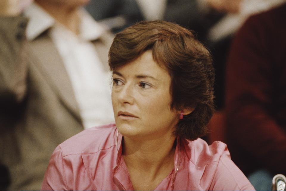 Glenys Kinnock at a CND march in 1983