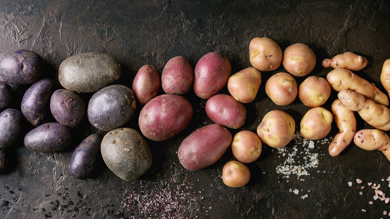 Multicolor potatoes