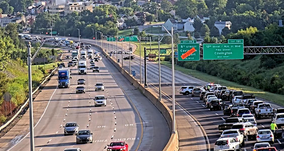 Covington police are investigating the death of a man found lifeless and lying against a traffic barrier on northbound Interstate 71/75 near the 12th Street exit shortly before 7 a.m. today.