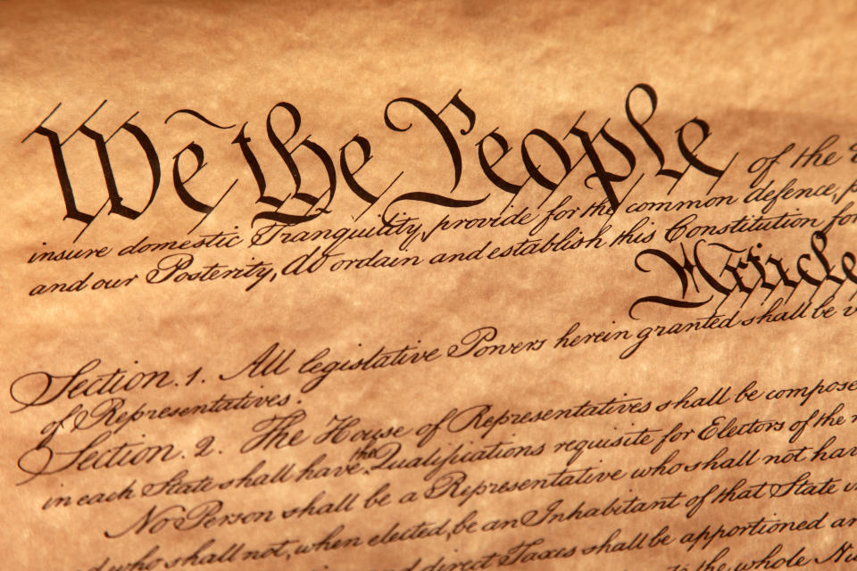 US Constitution first page