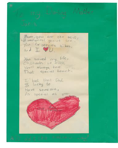 <p>Courtesy of HarperCollins</p> Amy Winehouse poem for her mom