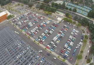 Record-breaking electric-car parade in Cupertino, California. Photo by Frank Mokaya.