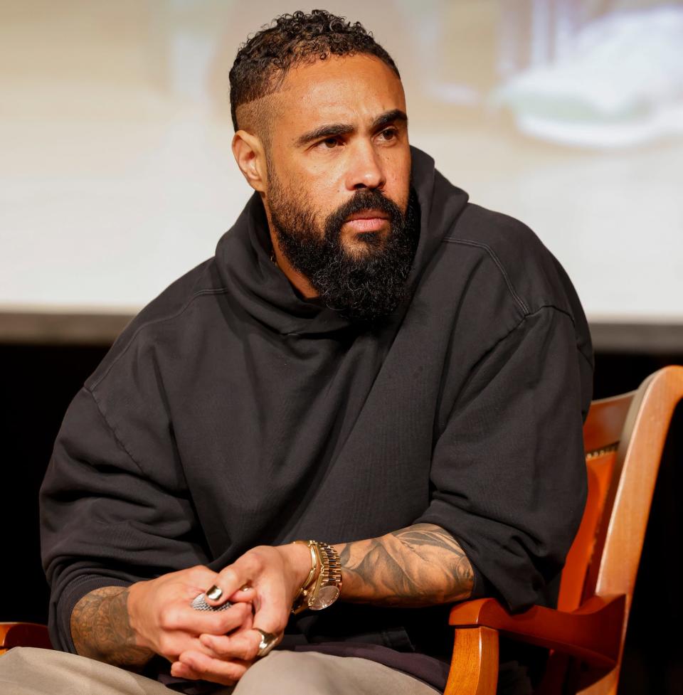 Jerry Lorenzo Florida visits A&M for a Black History Conversation, hosted by Dr Shawnta Friday-Stroud. Lorenzo is fashion designer. He is the founder of the American streetwear label “Fear of God.”