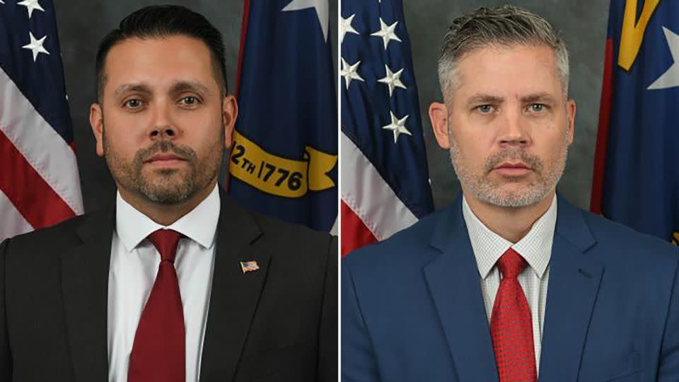 Sam Poloche and Alden Elliott, officers with the North Carolina Department of Adult Correction, were among the four law enforcement officers killed in Charlotte, North Carolina. - NC Secretary of Adult Correction