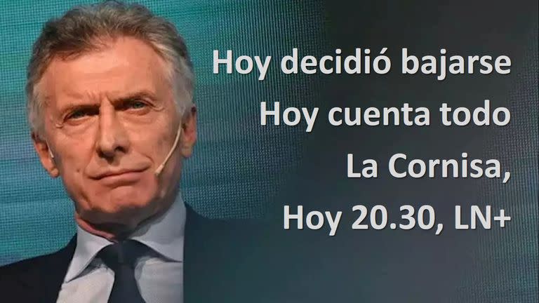 Macri estará hoy a las 20.30 en LN+, con Luis Majul