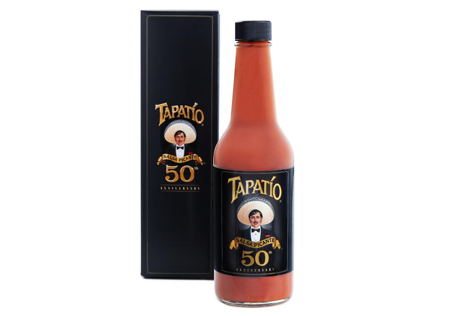 Tapatio Hot Sauce 50th Anniversary packaging