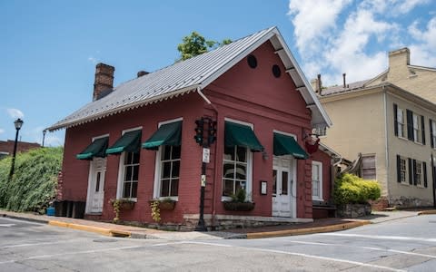 The Red Hen restaurant stands in Lexington, Virginia, which had a population of a little over 7000 at the last census - Credit: Daniel Lin/AP