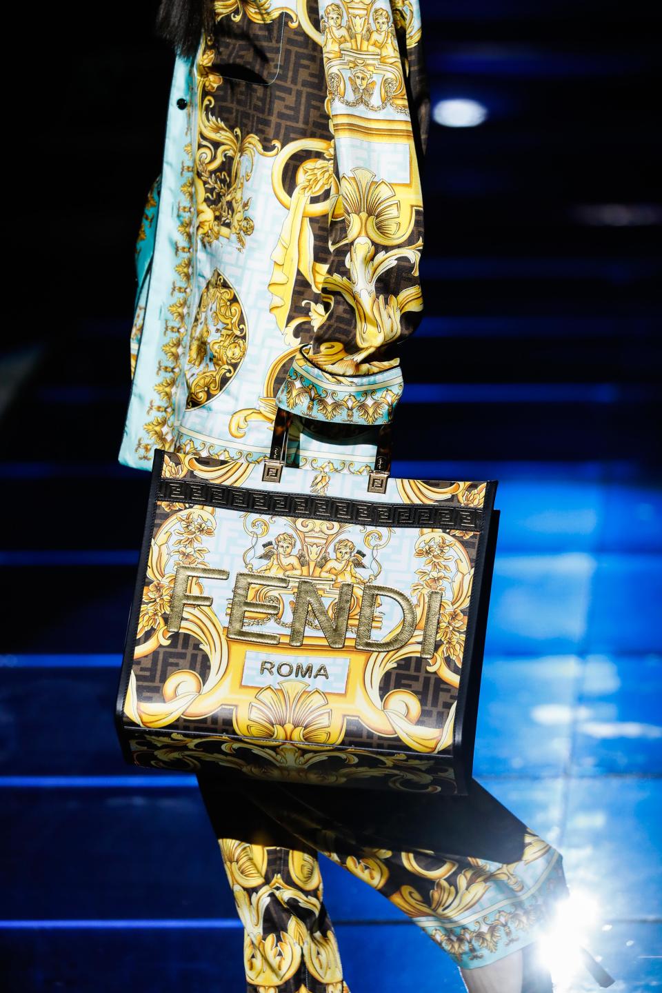 A detail at the Versace X Fendi Collaboration Pre-Fall 2022.