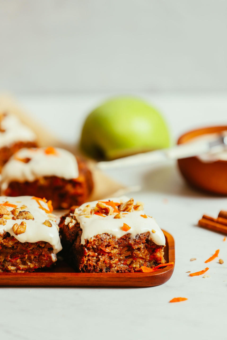 <a href="https://minimalistbaker.com/1-bowl-carrot-apple-snack-cake/" target="_blank" rel="noopener noreferrer"><strong>Get the 1-Bowl Carrot Apple Snack Cake recipe from Minimalist Baker</strong></a>