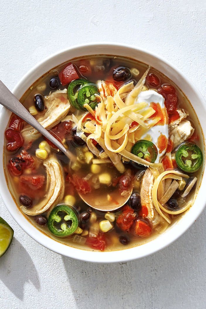 Slow-Cooker Chicken Taco Soup