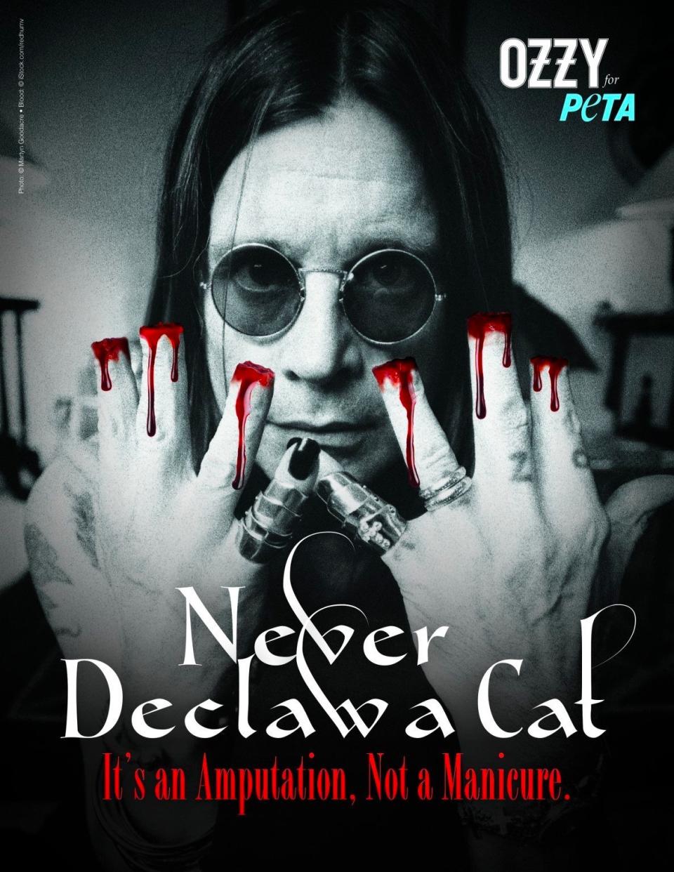 Ozzy Osbourne Peta Ad