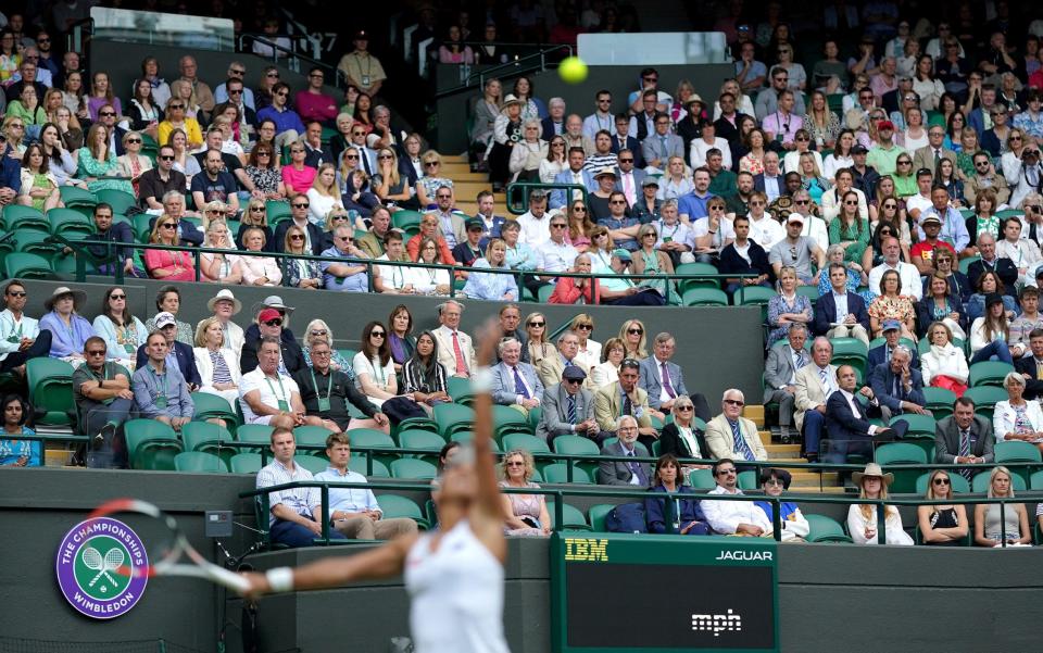 There have been a conspicuous number of empty seats at Wimbledon this week - PA