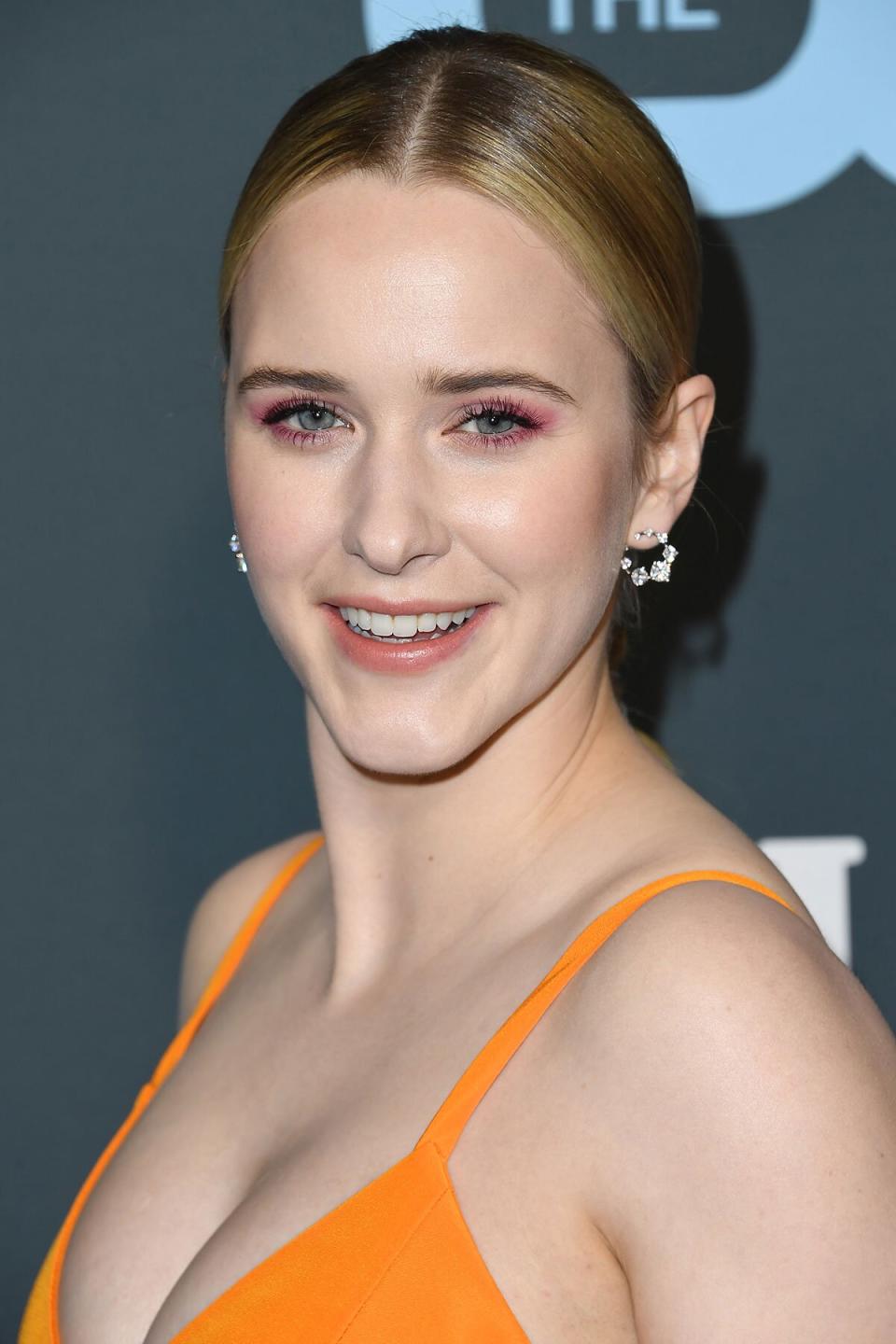 Rachel Brosnahan's Hot Pink Eyeshadow