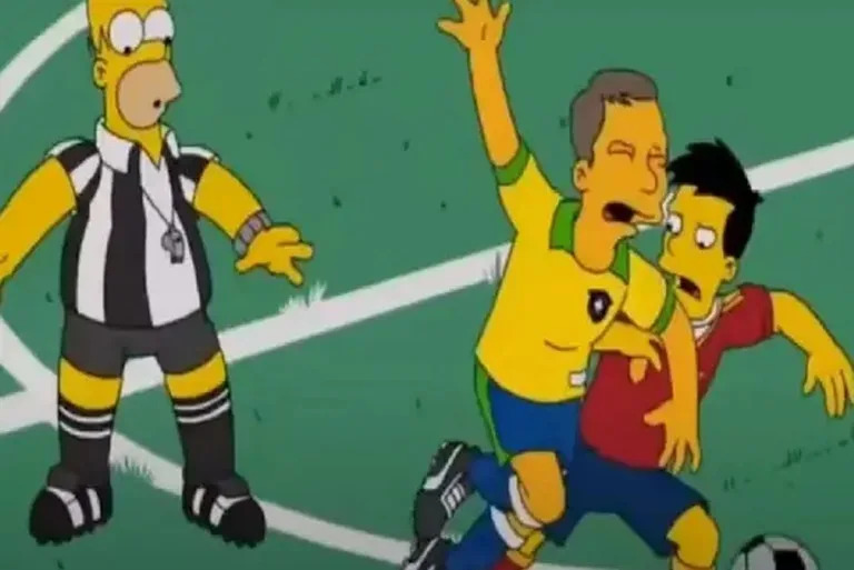 Brasil y Espa&#xf1;a en el final del Mundial de Los Simpson