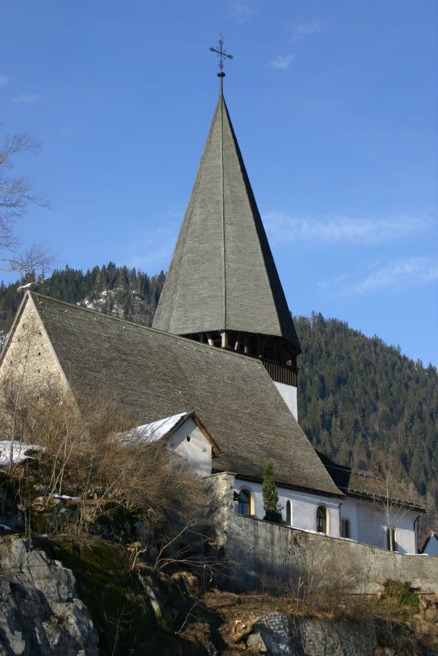 The church steeple at Saanen