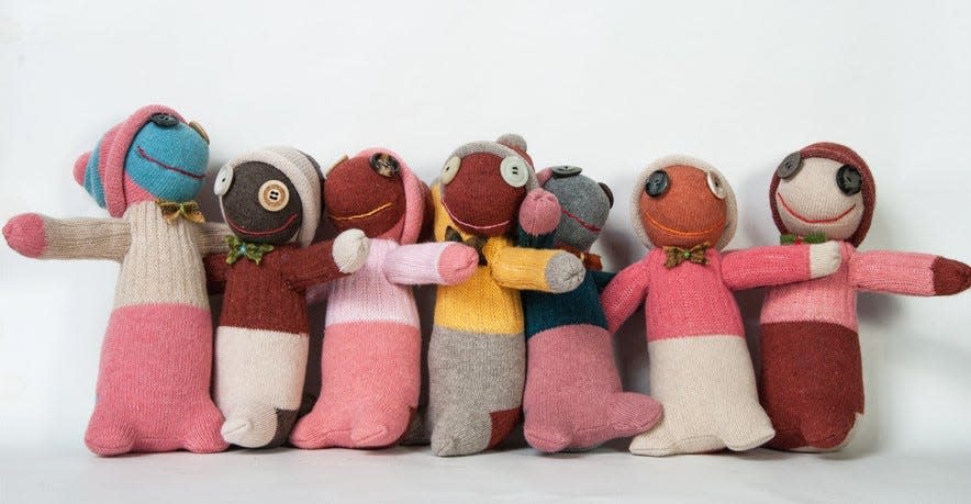 Sock dolls by Hoodie Crescent