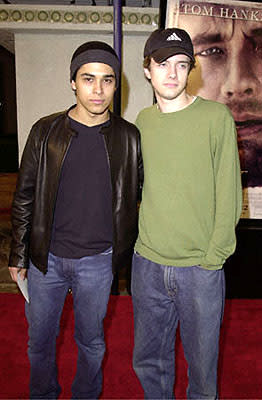 Wilmer Valderrama and Topher Grace at the Westwood premiere of 20th Century Fox's Cast Away