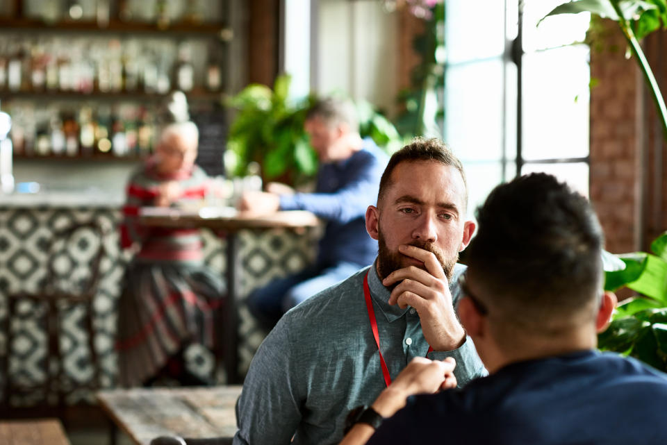 On their end, the contrarian needs to be empathetic to the needs of their conversation partner.  (Photo: 10'000 Hours via Getty Images)