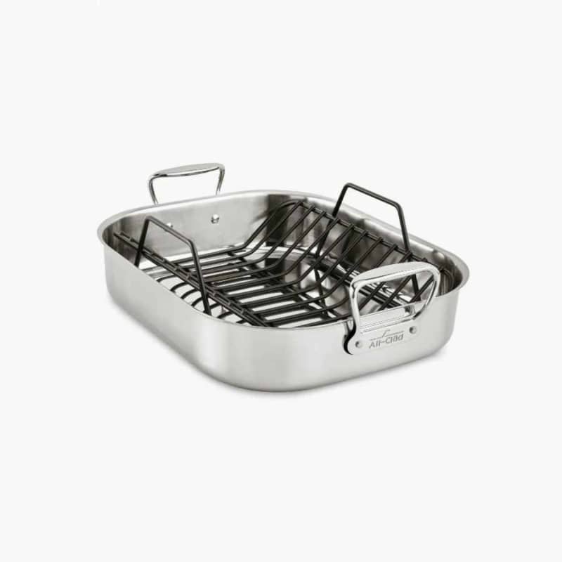 All-Clad Large Stainless Steel Roasting Pan & Roaster Rack