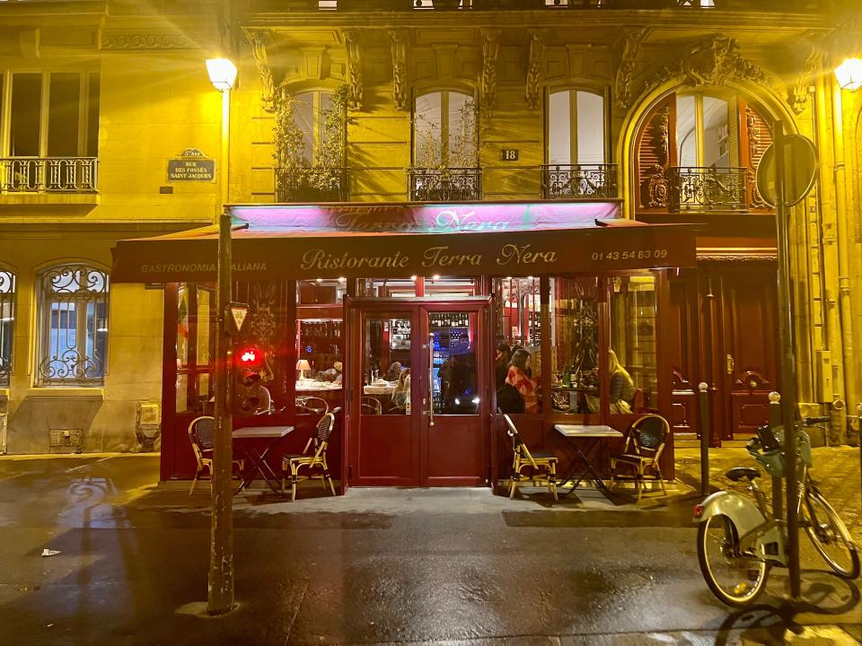 Restaurant Terra Nera in Paris, France.