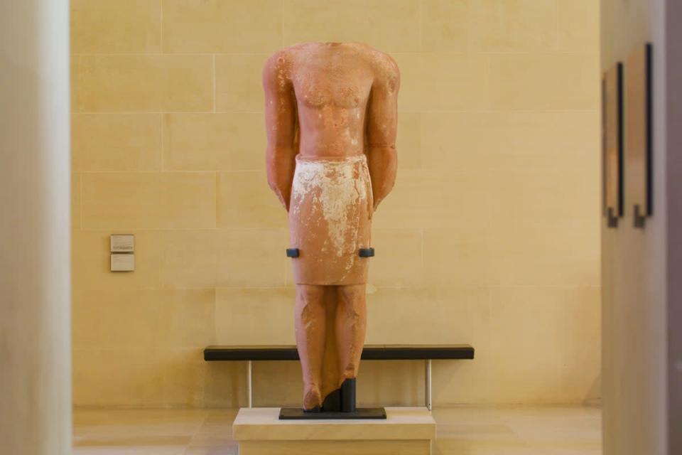 The ‘Monumental Statue’ dates from the 5th 3rd centuries BCE (Handout)