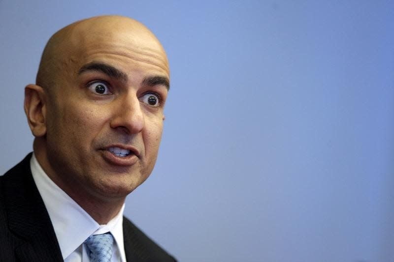 Minneapolis Fed President Neel Kashkari speaks during an interview at Reuters in New York, United States on February 17, 2016. REUTERS/Brendan McDermid/File Photo