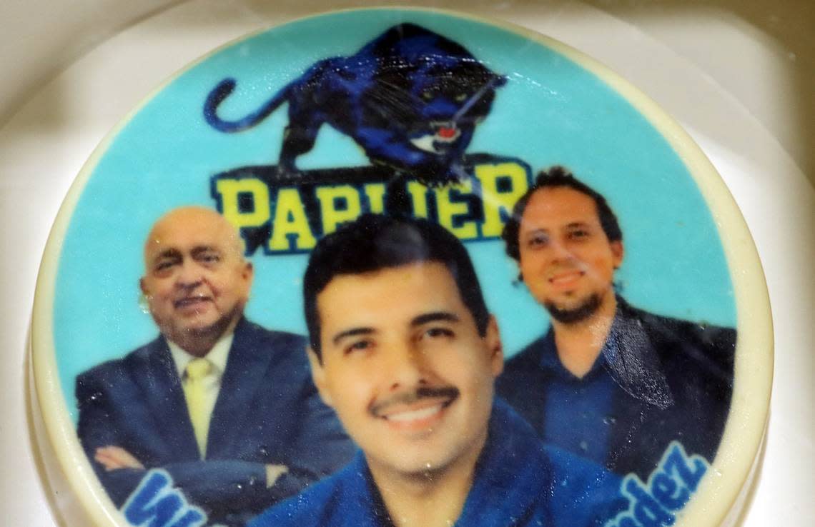 Astronaut José M. Hernández told Parlier High School students to go for their dreams, but to make sure they prepare for it during an Aug. 24, 2023 talk. He received special treats from a Parlier bakery.