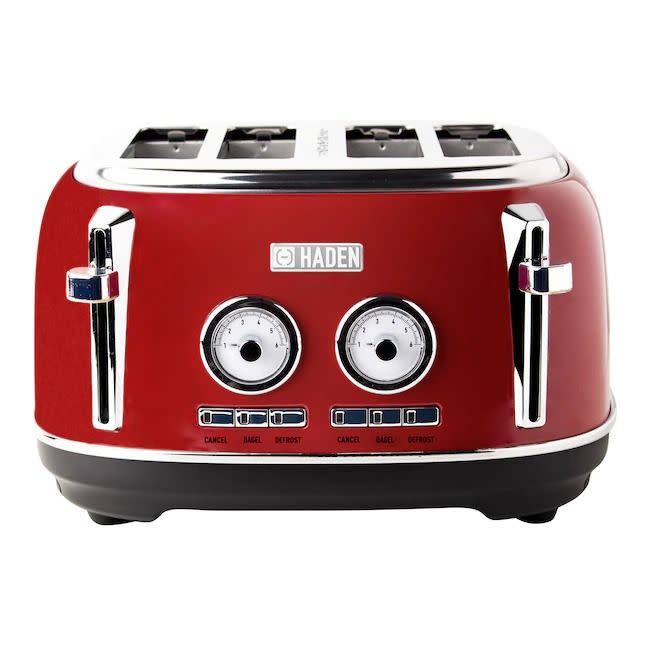 Haden Dorset 4-Slice Red Toaster