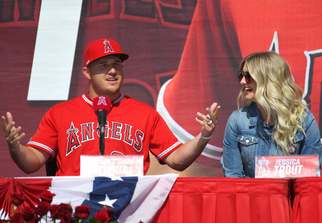 mike trout wife