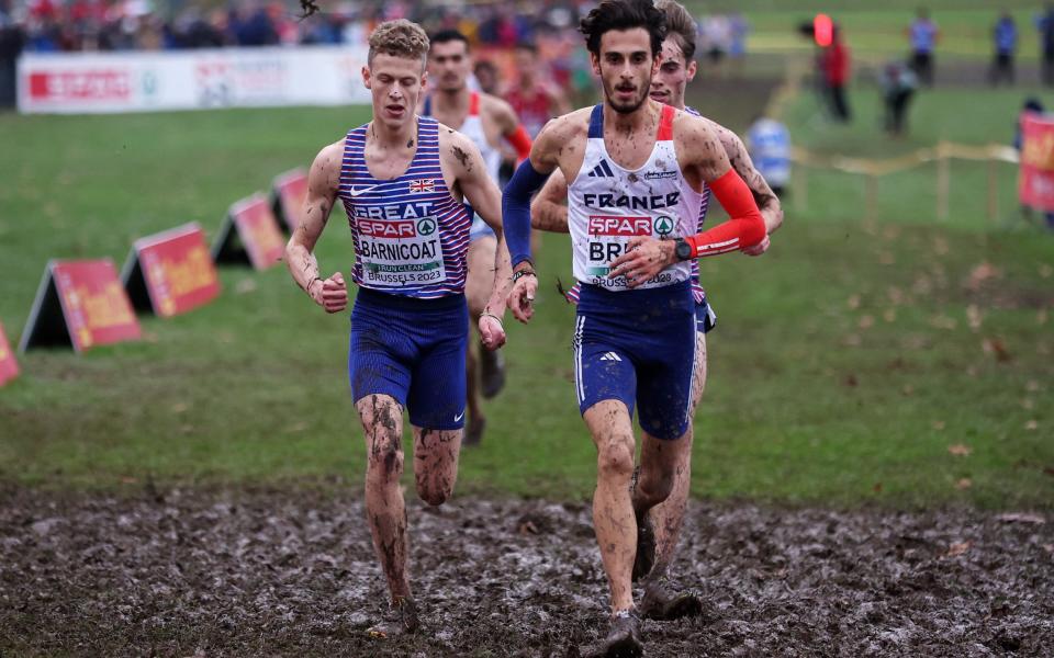 Will Barnicoat on his way to gold at the U23 European Cross Country Championships in Brussels