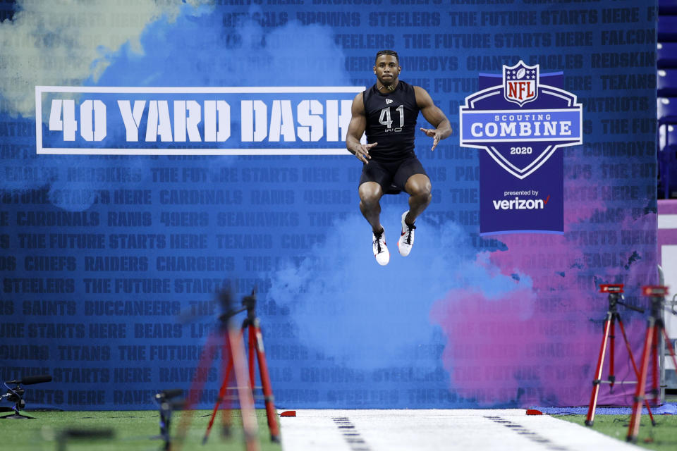 The NFL combine's TV viewership jumped up this year thanks to the new prime time slot. (Photo by Joe Robbins/Getty Images)