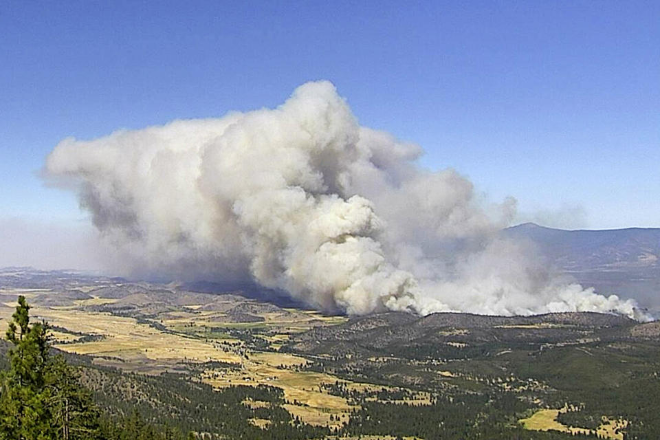 Image: (Cal Fire/ALERTWildfire Network via AP)