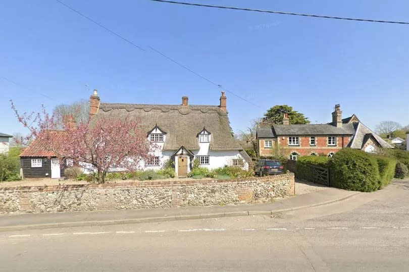 Pretty street scene in West Wratting