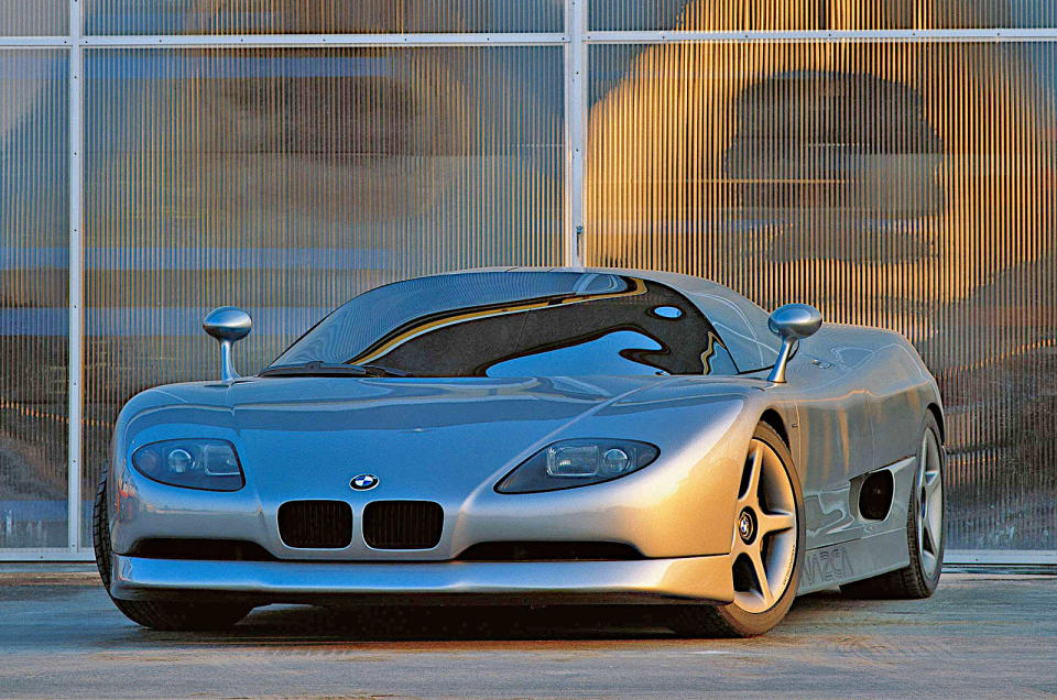 <p>In another world, the Nazca M12 might have been the successor to the mid-engined BMW M1. Both cars had the same basic layout, but the Nazca was more rounded and had an almost completely flat tail. Power came from BMW’s first V12 car engine, a <strong>300bhp</strong> 5.0-litre unit already used in the 750i and 850i.</p><p>The Nazca seemed almost ready for production, and was followed in successive years by the Nazca C2 and the C2 Spyder, but the idea was never taken beyond the concept stage.</p>