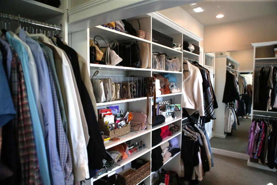 The huge walk-in closet of Jennifer Eberle’s house in Glenmary that was built in 1999.April 28, 2022 