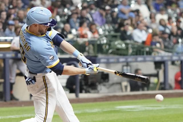 Brewers' Adames taken to hospital, heading to IL after getting hit by foul  ball in dugout