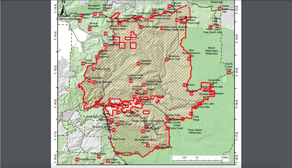 A massive public lands closure was issued in the McKenzie Corridor, McKenzie Pass and South Santiam areas due to four wildfires burning nearby.