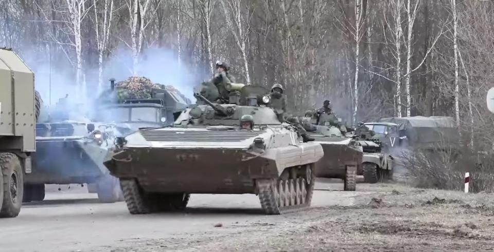 俄羅斯軍隊全面入侵烏克蘭。   圖：翻攝自俄羅斯國防部臉書「Минобороны России 」(資料照)