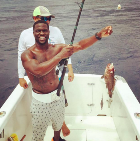 <p>The funnyman is <a rel="nofollow" href="https://www.yahoo.com/celebrity/by-our-estimate-kevin-hart-has-been-on-vacation-222836410.html" data-ylk="slk:on vacation for most of the year;elm:context_link;itc:0;sec:content-canvas;outcm:mb_qualified_link;_E:mb_qualified_link;ct:story;" class="link  yahoo-link">on vacation for most of the year</a>, so it’s no surprise he cast a line during one of those trips. “I do it all,” the “man of many talents” captioned this 2015 pic during his Costa Rica vacation. Yes, he does. (Photo: <a rel="nofollow noopener" href="https://twitter.com/kevinhart4real/status/639189600297070592" target="_blank" data-ylk="slk:Kevin Hart via Twitter;elm:context_link;itc:0;sec:content-canvas" class="link ">Kevin Hart via Twitter</a>) </p>
