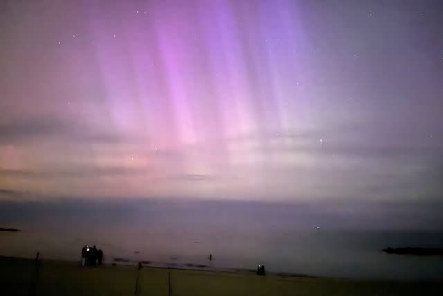<p>Mohamed El-Shemy/Anadolu via Getty </p> Northern lights spotted in Denmark on May 11, 2024